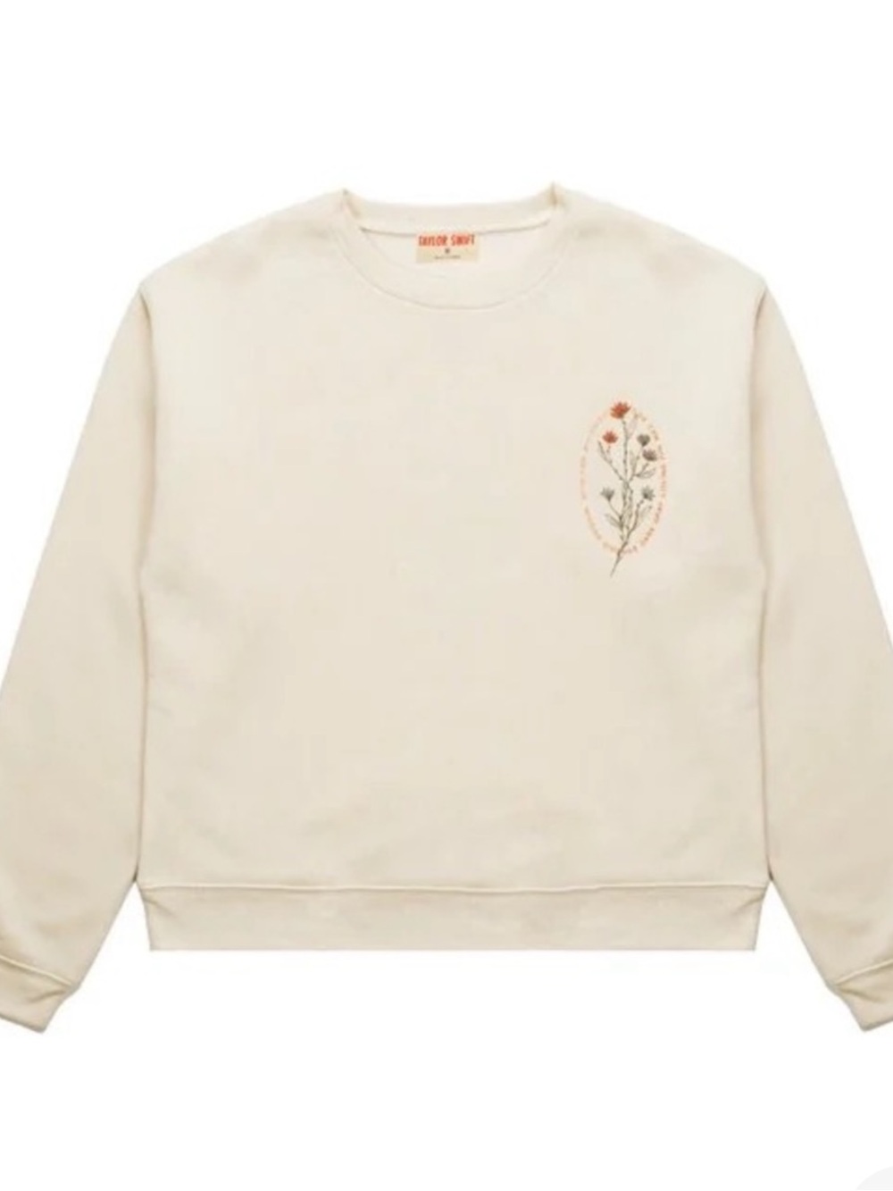 Taylor Swift Loving Him Was Red Cream Crewneck Sweater XL